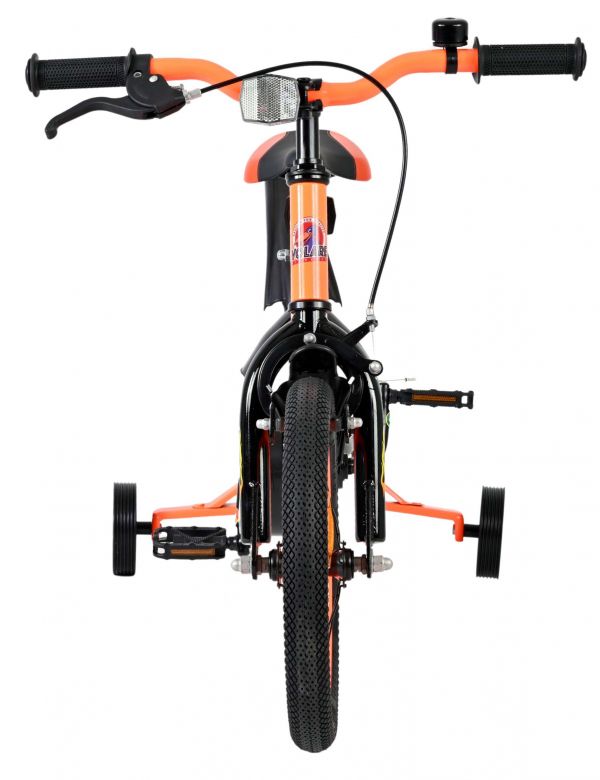 Volare Strike Kinderfiets - Jongens - 14 inch - Zwart Oranje