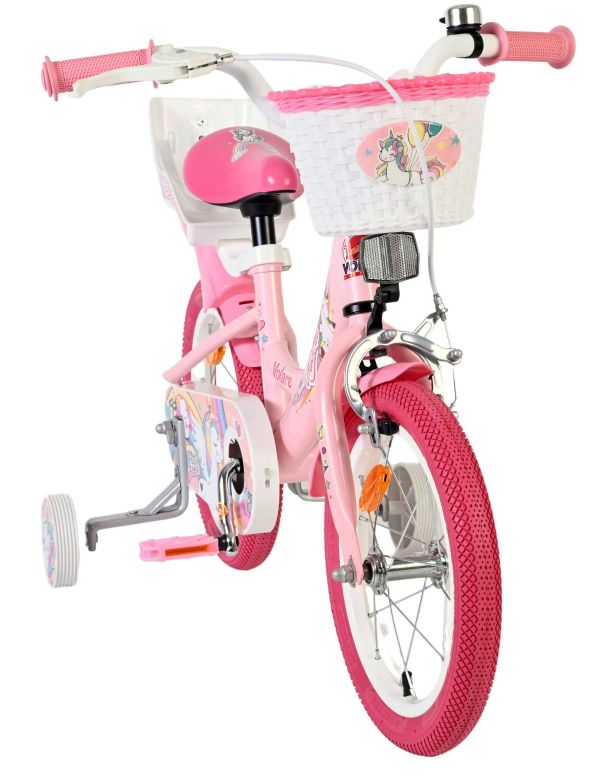 Volare Unicorn Kinderfiets - Meisjes - 14 inch - Roze