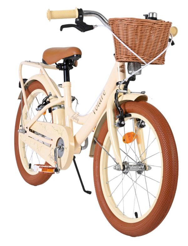 Volare Ashley Kinderfiets - Meisjes - 18 inch - Creme - Twee handremmen