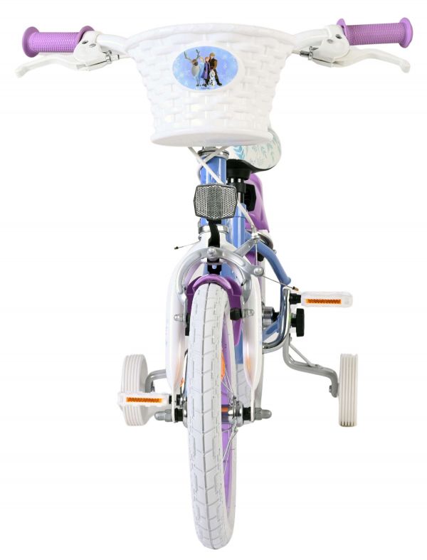 Disney Frozen 2 Kinderfiets - Meisjes - 14 inch - Blauw/Paars - Twee handremmen