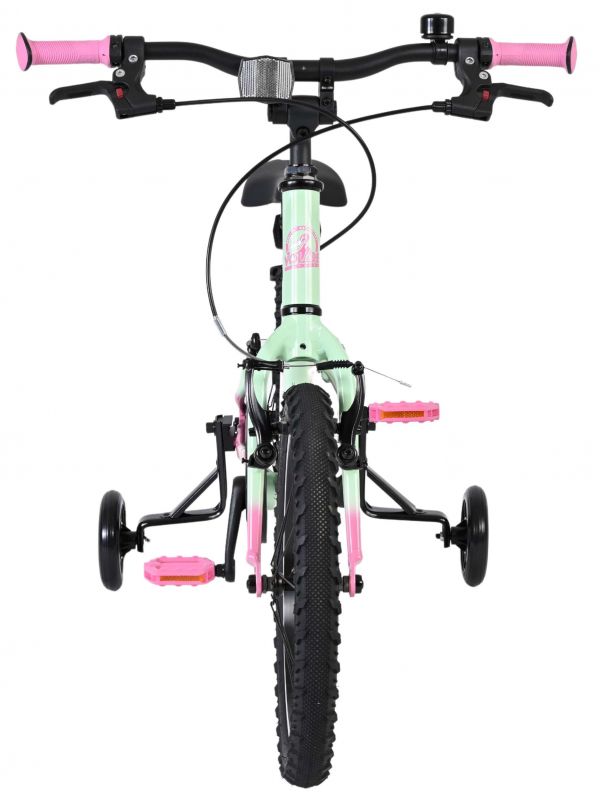 Volare Milano Kinderfiets - Meisjes - 16 inch - Mintgroen - Twee handremmen