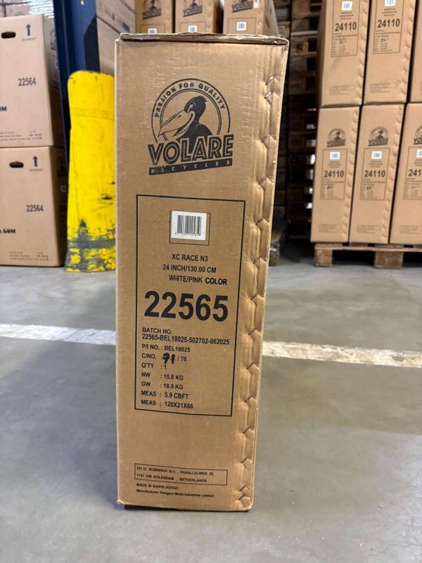 Volare XC Race Kinderfiets - 24 inch - Nexus 3 - Wit/Roze