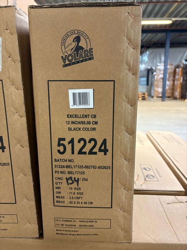 Volare Excellent Kinderfiets - Meisjes - 12 inch - Zwart