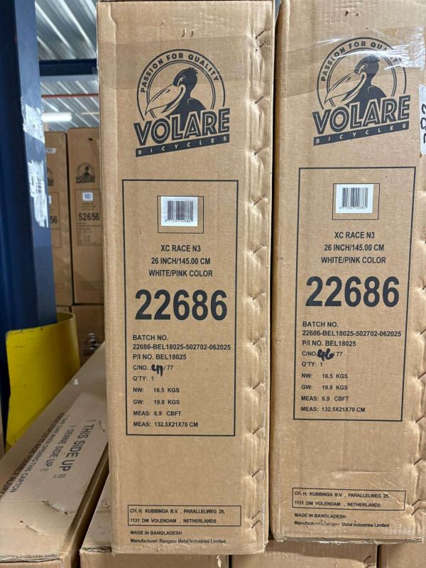 Volare XC Race Kinderfiets - 26 inch - Nexus 3 - Wit/Roze