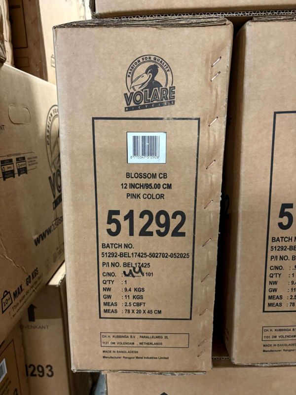 Volare Blossom Kinderfiets - Meisjes - 12 inch - Roze