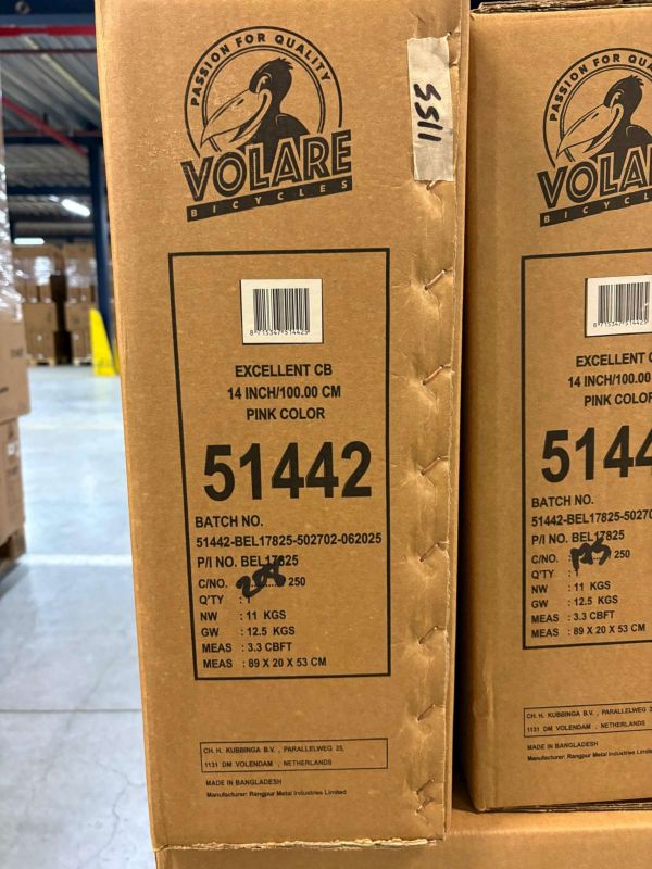 Volare Excellent Kinderfiets - Meisjes - 14 inch - Roze