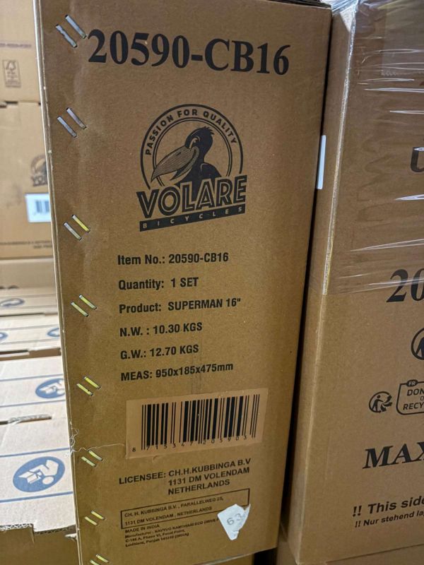 Superman Kinderfiets - Jongens - 16 inch - Blauw