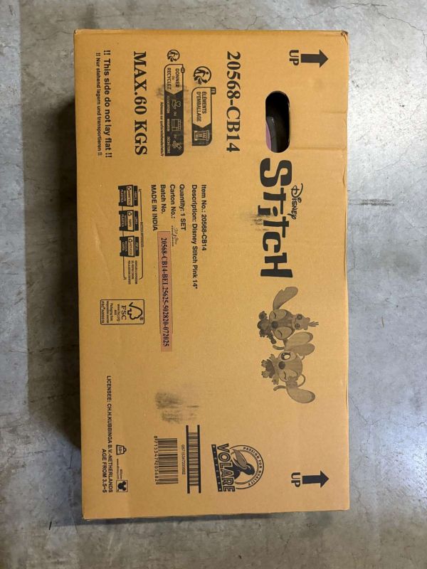 Disney Stitch Kinderfiets - Meisjes - 14 inch - Roze