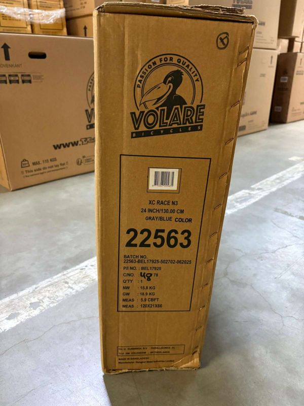 Volare XC Race Kinderfiets - 24 inch - Nexus 3 - Blauw/Grijs