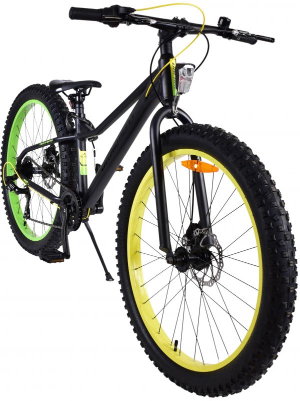 Volare Gradient Kinderfiets - Jongens - 26 inch - Zwart Geel Groen - 7 versnellingen
