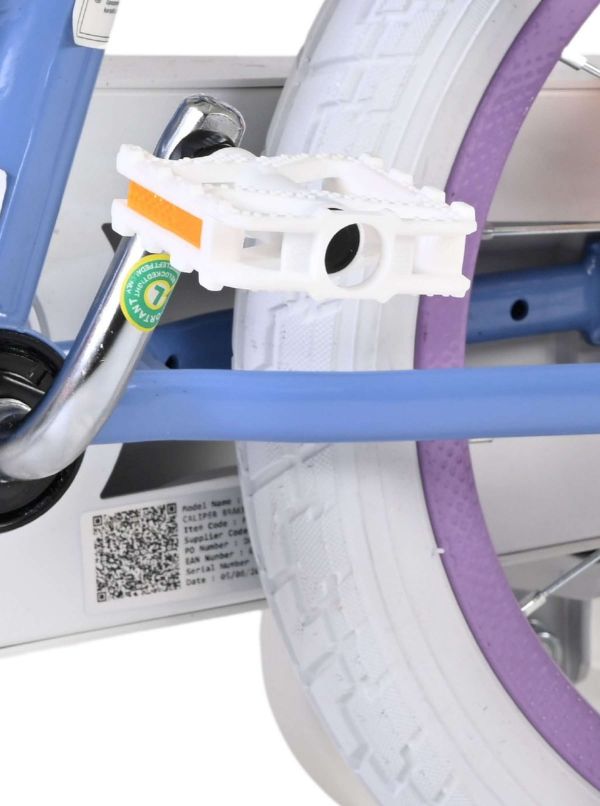 Disney Frozen 2 Kinderfiets - Meisjes - 14 inch - Blauw/Paars - Twee handremmen