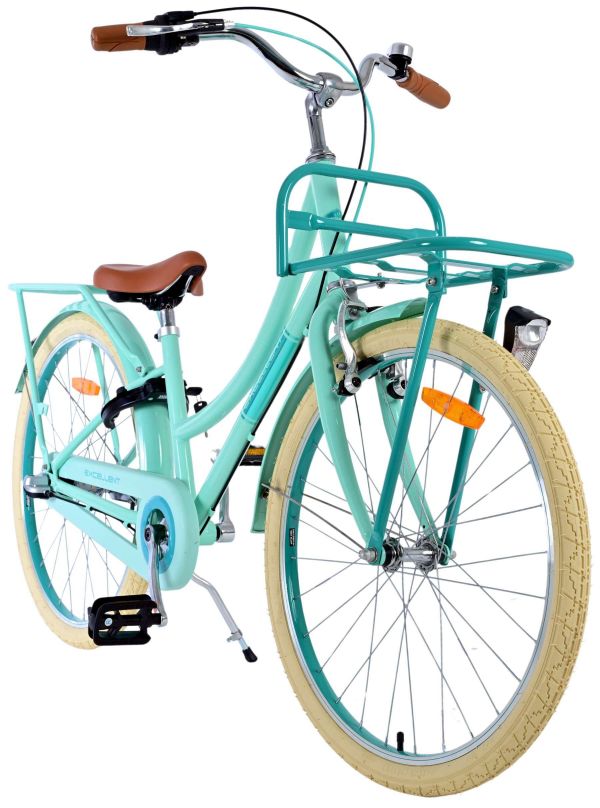 Volare Excellent Kinderfiets - Meisjes - 24 inch - Groen - 3 Versnellingen
