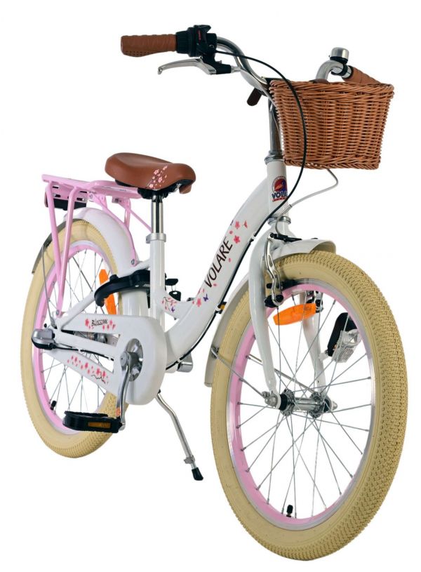 Volare Blossom Kinderfiets - Meisjes - 20 inch - Wit - Shimano Nexus 3