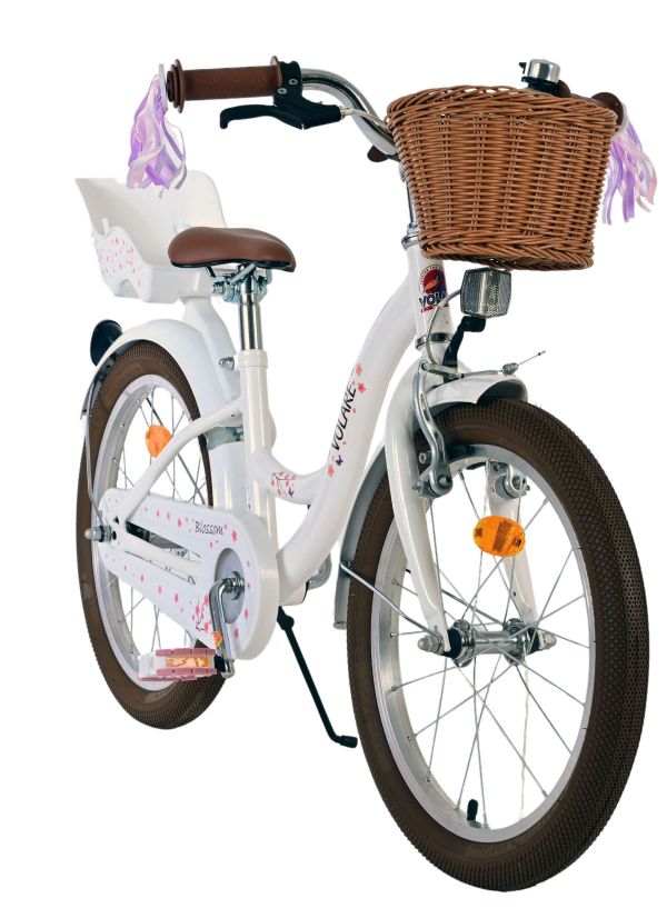 Volare Blossom Kinderfiets - Meisjes - 18 inch - Wit