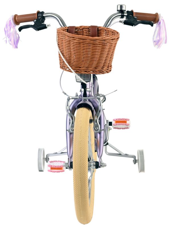 Volare Blossom Kinderfiets - Meisjes - 16 inch - Paars - Twee Handremmen