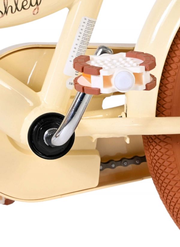 Volare Ashley Kinderfiets - Meisjes - 16 inch - Creme - Twee Handremmen