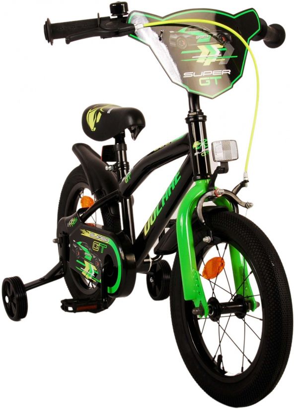 Volare Super GT Kinderfiets - Jongens - 14 inch - Groen - Twee handremmen
