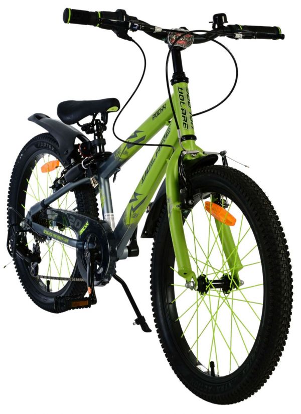 Volare Rocky Kinderfiets - 20 inch - 7 speed - Groen/Grijs