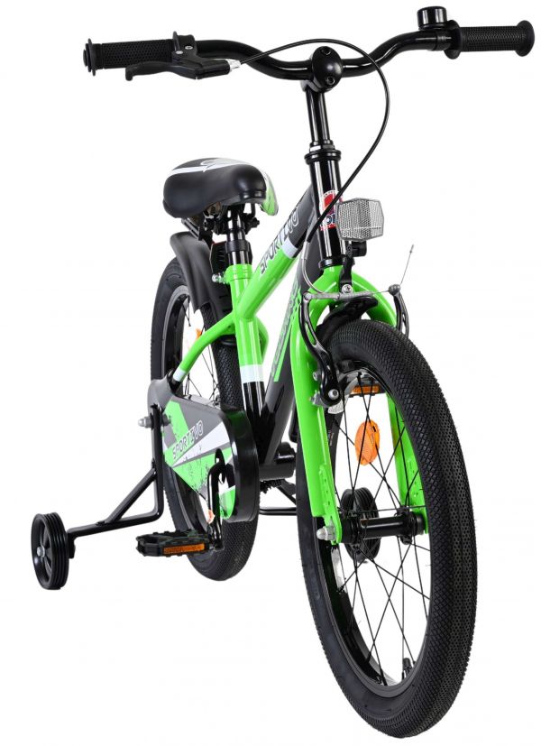 Volare Sportivo Kinderfiets - Jongens - 18 inch - Groen Zwart