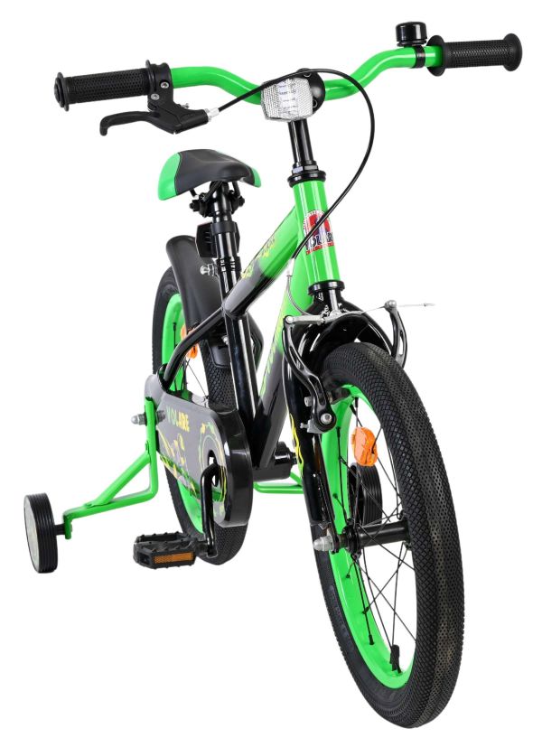 Volare Strike Kinderfiets - Jongens - 16 inch - Zwart Groen