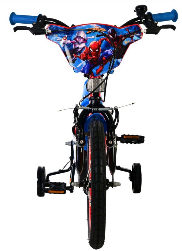 Spider-Man Kinderfiets - Jongens - 16 inch - Blauw/Rood - Twee handremmen Spider-Man Kinderfiets - Jongens - 16 inch - Blauw/Rood - Twee handremmen