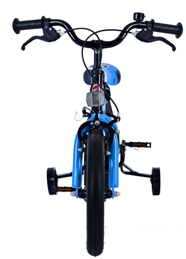 Volare Sportivo Kinderfiets - Jongens - 14 inch - Blauw Zwart - Twee Handremmen