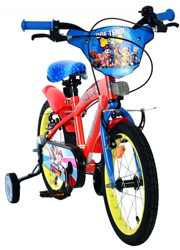 Paw Patrol Kinderfiets - Jongens - 16 inch - Rood - Twee handremmen Paw Patrol Kinderfiets - Jongens - 16 inch - Rood - Twee handremmen