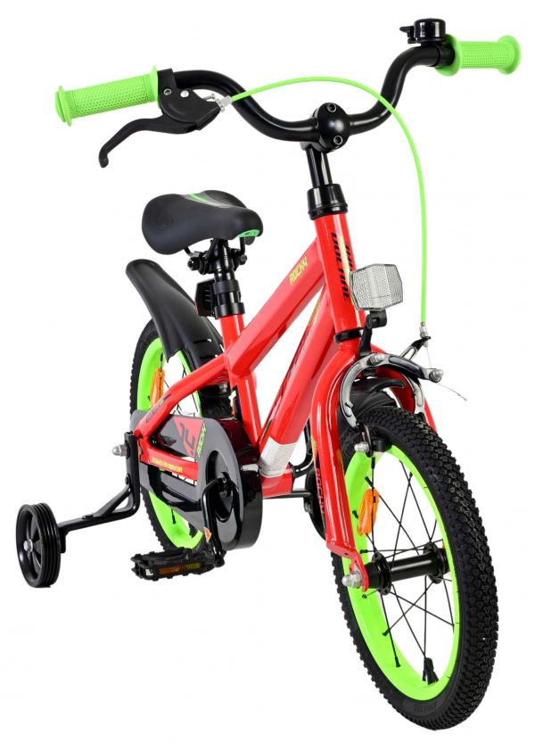 Volare Rocky Kinderfiets - Jongens - 14 inch - Rood