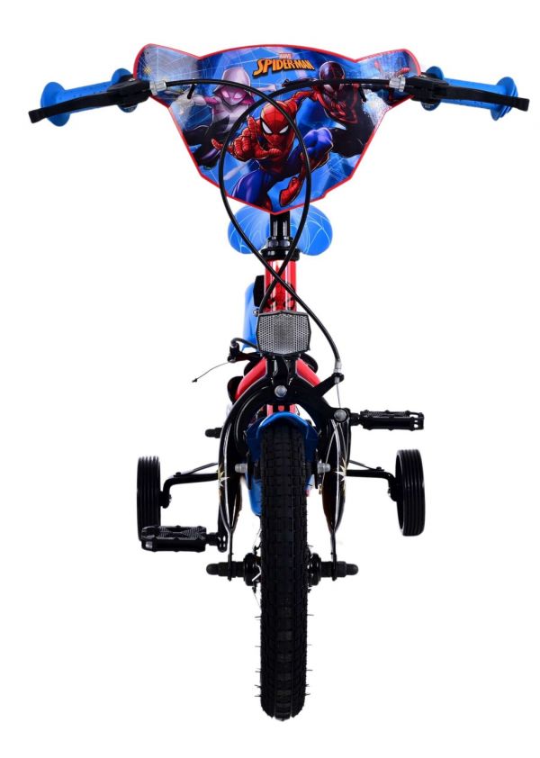 Spider-Man Kinderfiets - Jongens - 12 inch - Blauw/Rood - Twee handremmen