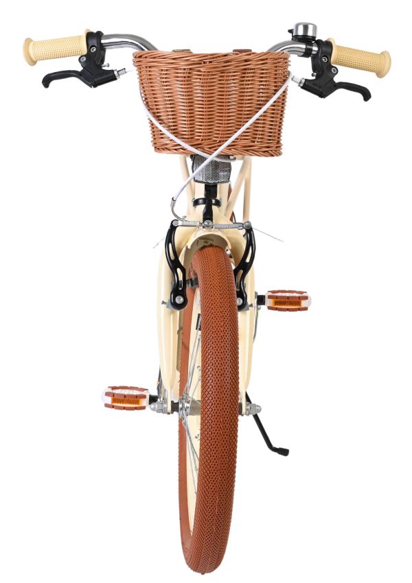 Volare Ashley Kinderfiets - Meisjes - 18 inch - Creme - Twee handremmen