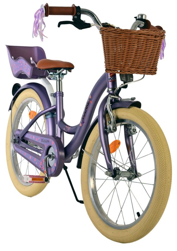 Volare Blossom Kinderfiets - Meisjes - 18 inch - Paars