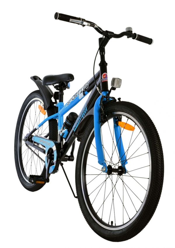 Volare Sportivo Kinderfiets - Jongens - 24 inch - Zwart Blauw