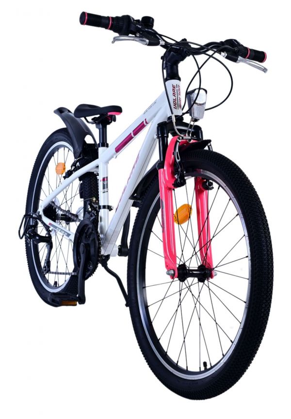 Volare XC Race Kinderfiets - 24 inch - Wit Roze - 21 versnellingen