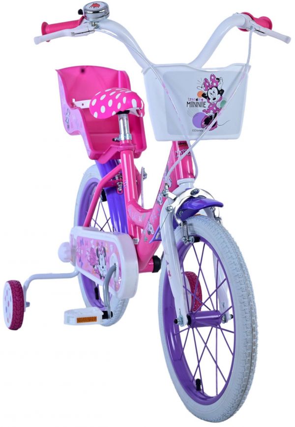 Minnie Cutest Ever! Kinderfiets - Meisjes - 16 inch - Roze - Twee handremmen