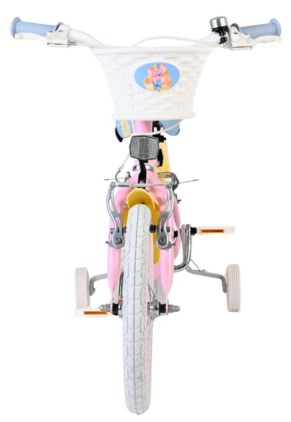 Disney Stitch Kinderfiets - Meisjes - 16 inch - Roze - Twee handremmen Disney Stitch Kinderfiets - Meisjes - 16 inch - Roze - Twee handremmen