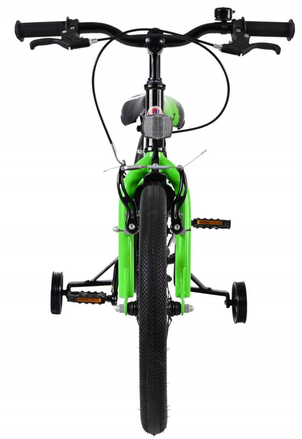 Volare Sportivo Kinderfiets - Jongens - 18 inch - Groen Zwart - Twee Handremmen