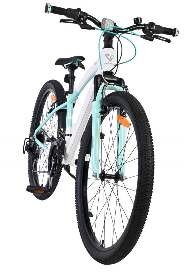 Volare Boost Kinderfiets - 26 inch - Wit Mintgroen - 21 versnellingen