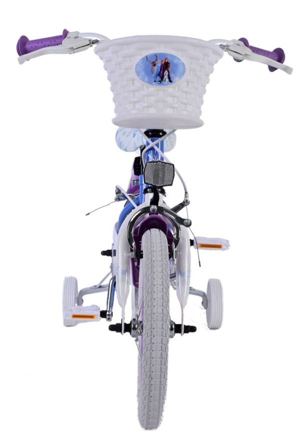 Disney Frozen 2 Kinderfiets - Meisjes - 14 inch - Blauw/Paars - Twee handremmen