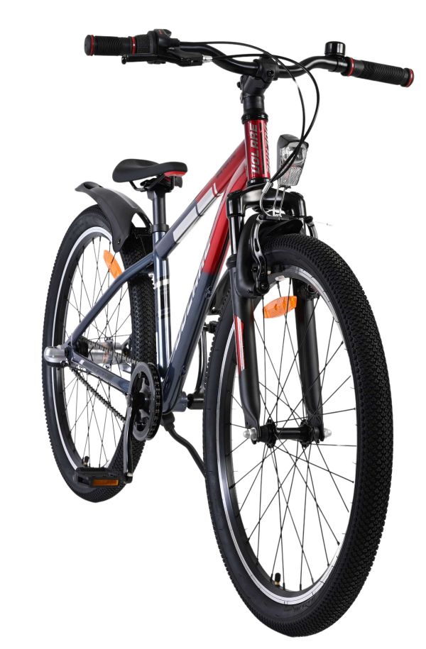 Volare XC Race Kinderfiets - 24 inch - Rood Grijs - Shimano Nexus 3
