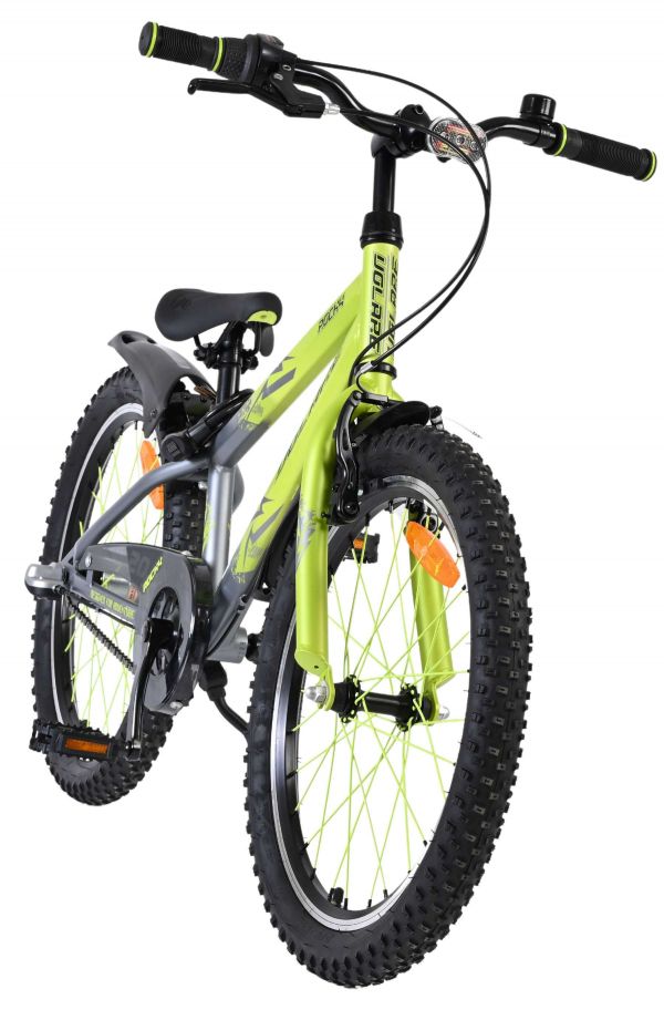Volare Rocky Kinderfiets - 20 inch - 3 speed - Groen/Grijs