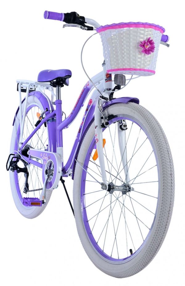 Volare Lovely Kinderfiets - Meisjes - 26 inch - Paars - 7 speed Volare Lovely Kinderfiets - Meisjes - 26 inch - Paars - 7 speed