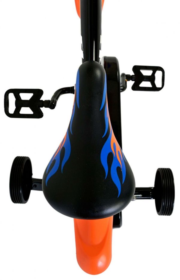 Hot Wheels Kinderfiets - Jongens - 12 inch - Zwart Oranje Blauw Hot Wheels Kinderfiets - Jongens - 12 inch - Zwart Oranje Blauw