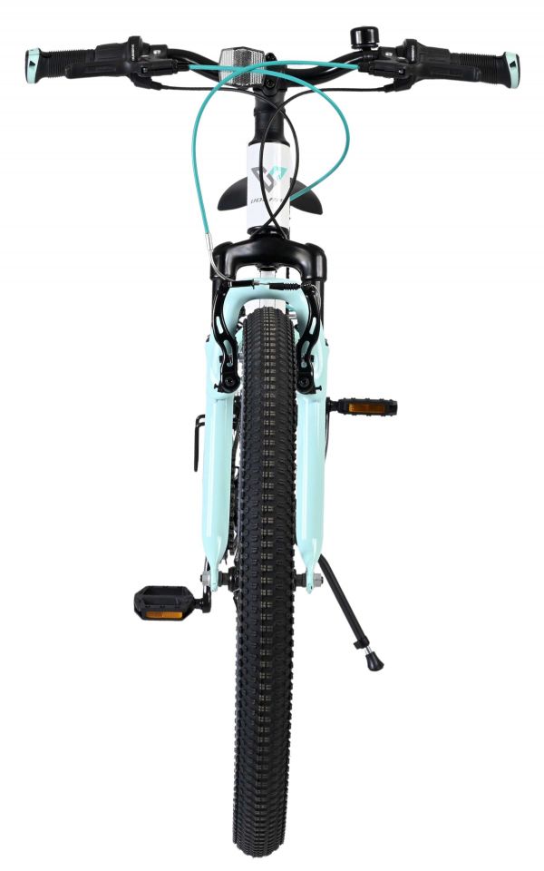 Volare Boost Kinderfiets - 24 inch - Wit/Mintgroen - 21 Speed
