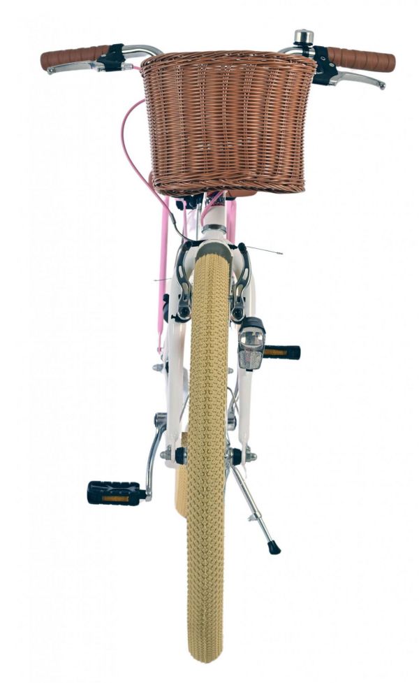 Volare Blossom Kinderfiets - Meisjes - 24 inch - Wit - Twee handremmen