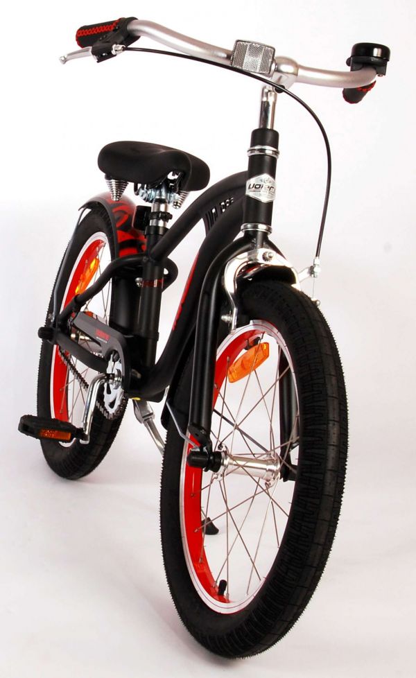 Volare Miracle Cruiser Kinderfiets - Jongens - 18 inch - Mat Zwart - Prime Collection