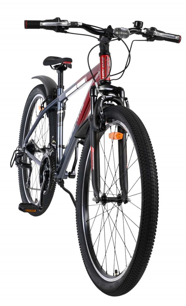 Volare XC Race Kinderfiets - 26 inch - Rood Grijs - 21 versnellingen